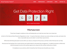 Tablet Screenshot of mortascreen.co.uk